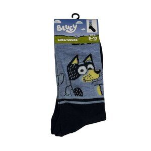 Bluey Crew Socks Kids Size 9–13 New
